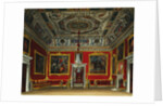 Print of a Room in a Royal Residence from The History of the Royal Residences by William Henry Pyne