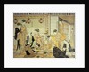 Young Men Entertained by Courtesans on a Veranda in Shinagawa by Torii Kiyonaga