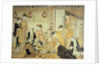 Young Men Entertained by Courtesans on a Veranda in Shinagawa by Torii Kiyonaga