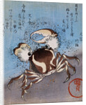 A Crab on the Seashore by Utagawa Kunisada