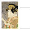 An Okubi-e Portrait of the Actor Sanogawa Ichimatsu as the Gion Courtesan Onayo by Toshusai Sharaku