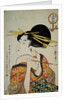Portrait of a Courtesan Smoking Her Pipe by Utamaro