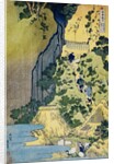 The Kannon Shrine at the Kiyo Falls at Sakanoshita on the Tokaido, from the Series A Journey to the Waterfalls of All the Provinces by Katsushika Hokusai