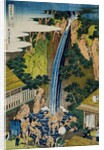 Roben Waterfall of Oyama in Sagami Province, from the Series A Journey to the Waterfalls of All the Provinces by Katsushika Hokusai