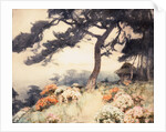 Hillside with Flowering Azalea by Yoshida Hiroshi