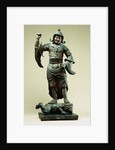 Fine Standing Figure of a Guardian King, Fujiwara Period (11th/12th Century) by Anonymous