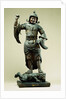 Fine Standing Figure of a Guardian King, Fujiwara Period (11th/12th Century) by Anonymous
