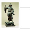 Fine Standing Figure of a Guardian King, Fujiwara Period (11th/12th Century) by Anonymous