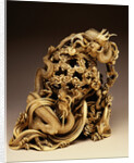 An Ivory Carving of Dragons. 19th Century by Anonymous