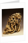An Ivory Carving of Dragons. 19th Century by Anonymous