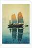 Morning, from a Set of Six Prints of Sailing Boats by Hiroshi Yoshida