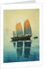 Morning, from a Set of Six Prints of Sailing Boats by Hiroshi Yoshida