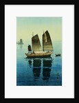 Forenoon, from a Set of Six Prints of Sailing Boats by Hiroshi Yoshida