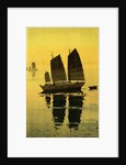 Mist, from a Set of Six Prints of Sailing Boats by Hiroshi Yoshida