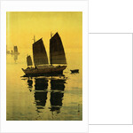 Mist, from a Set of Six Prints of Sailing Boats by Hiroshi Yoshida