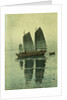 Evening, from a Set of Six Prints of Sailing Boats by Hiroshi Yoshida