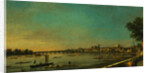 The Thames at Westminster and Whitehall from Somerset House by Canaletto