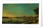 The Thames at Westminster and Whitehall from Somerset House by Canaletto