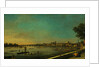 The Thames at Westminster and Whitehall from Somerset House by Canaletto