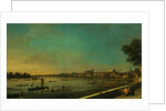 The Thames at Westminster and Whitehall from Somerset House by Canaletto