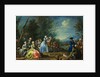 Two Court Ladies out Shooting with Their Retinue Attributed to Jacopo Amigoni by Anonymous