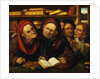 Suppliants in the Office of Two Tax Collectors by Studio of Quentin Massys