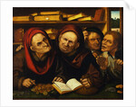 Suppliants in the Office of Two Tax Collectors by Studio of Quentin Massys