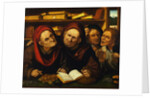 Suppliants in the Office of Two Tax Collectors by Studio of Quentin Massys