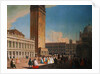 The Piazzetta, Venice Looking Northwest by Luca Carlevariis