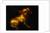 Maltese Terrier with a Red Collar by a Madrid School Painter by Anonymous