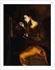 A Female Artist Painting the Image of the Sudarium by Francesco Guarino