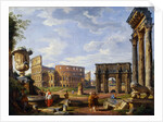 A Capriccio View of Rome by Giovanni Paolo Panini