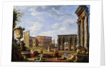 A Capriccio View of Rome by Giovanni Paolo Panini