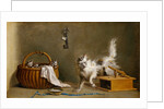 A Mouse Trap with a Cat and Kittens in a Basket by Jean Jacques Bachelier