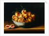 Peaches in a Wanli Kraak Porselein Bowl on a Ledge by Louise Moillon