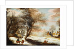 Winter Landscape with the Flight into Egypt by Gysbrecht Leytens