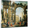 A Capriccio of Classical Ruins by Giovanni Paolo Panini
