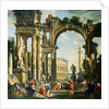 A Capriccio of Classical Ruins by Giovanni Paolo Panini