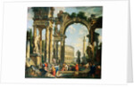 A Capriccio of Classical Ruins by Giovanni Paolo Panini