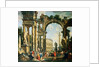 A Capriccio of Classical Ruins by Giovanni Paolo Panini