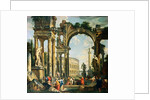 A Capriccio of Classical Ruins by Giovanni Paolo Panini