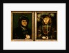 Portraits of Kurfust Herzog Johann von Saschen and His Son Johann Friederich by Lucas Cranach the Elder