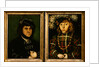 Portraits of Kurfust Herzog Johann von Saschen and His Son Johann Friederich by Lucas Cranach the Elder