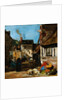 Honfleur, the Place of the March of Saint Catherine by Eugene Louis Boudin
