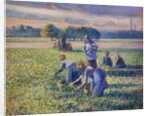 The Pea Harvest by Camille Pissarro