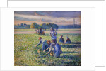 The Pea Harvest by Camille Pissarro