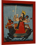 Mandi School Painting of Durga Slays Mahishasura by Anonymous