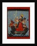 Mandi School Painting of Durga Slays Mahishasura by Anonymous