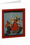 Mandi School Painting of Durga Slays Mahishasura by Anonymous