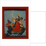 Mandi School Painting of Durga Slays Mahishasura by Anonymous